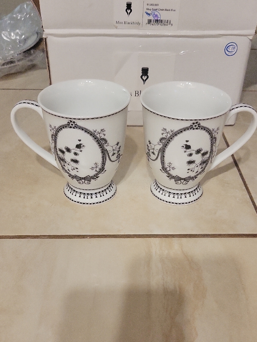 NWT Miss Blackbirdy 8oz Mug Set Of 2 Choice